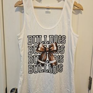 NWOT Port Authority White Bulldogs Tank Top